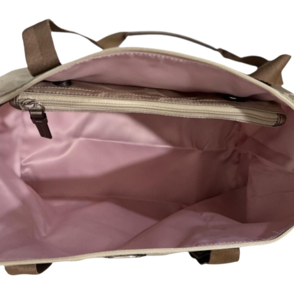 COACH GETAWAY SIGNATURE PATTERN NYLON WEEKENDER + POUCH - Picture 2 of 2